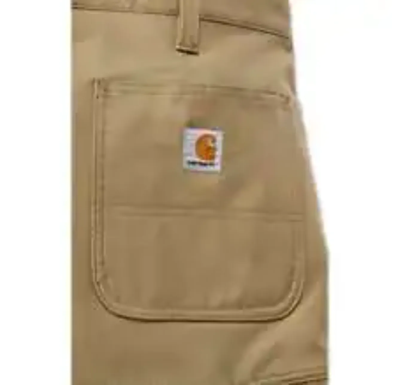 RUGGED PROFESSIONAL™ SERIES RUGGED FLEX™ RELAXED FIT CANVAS WORK SHORT - DARK KHAKI