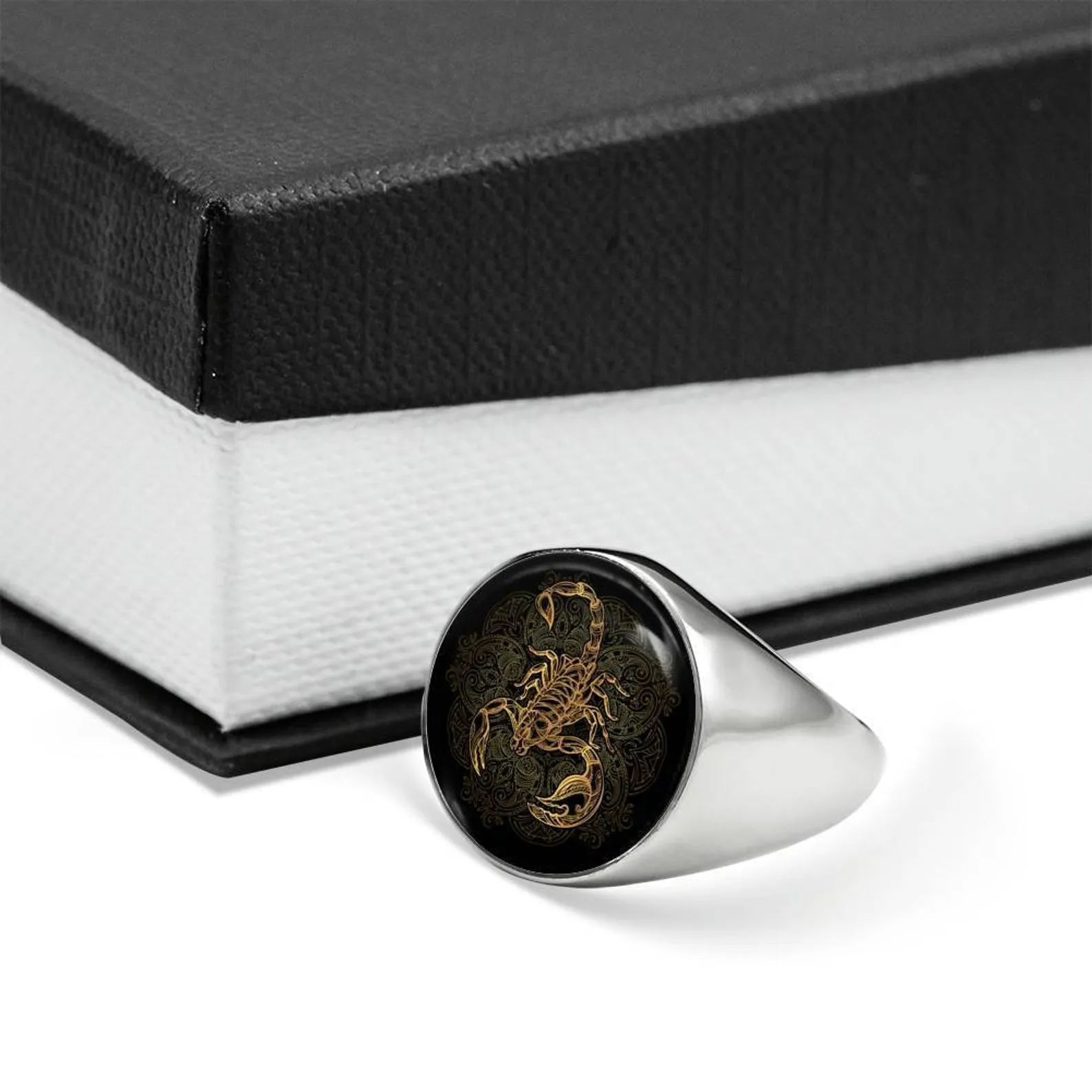 Scorpio Zodiac Ring, Luxury Customized Scorpio Star Sign Ring, Scorpion Gifts, Scorpio Horoscope Present, Scorpio Lover Gift