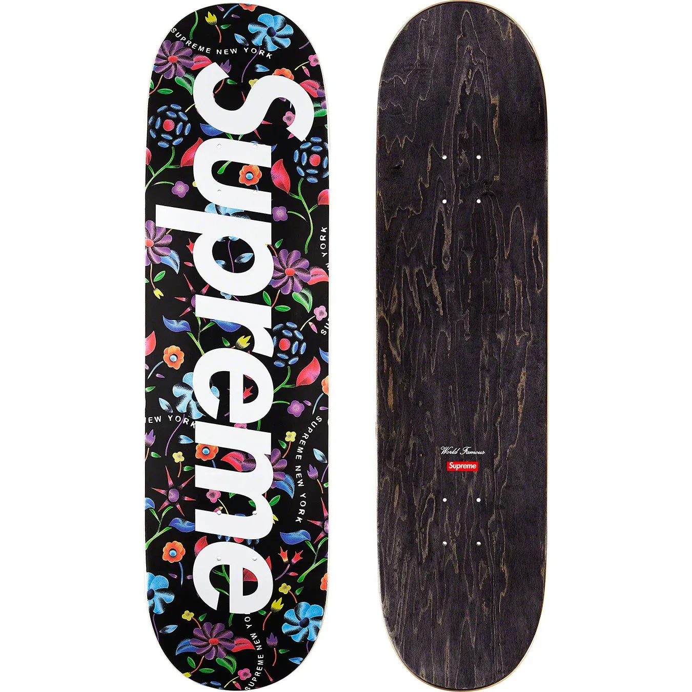 Supreme Airbrushed Floral Skateboard