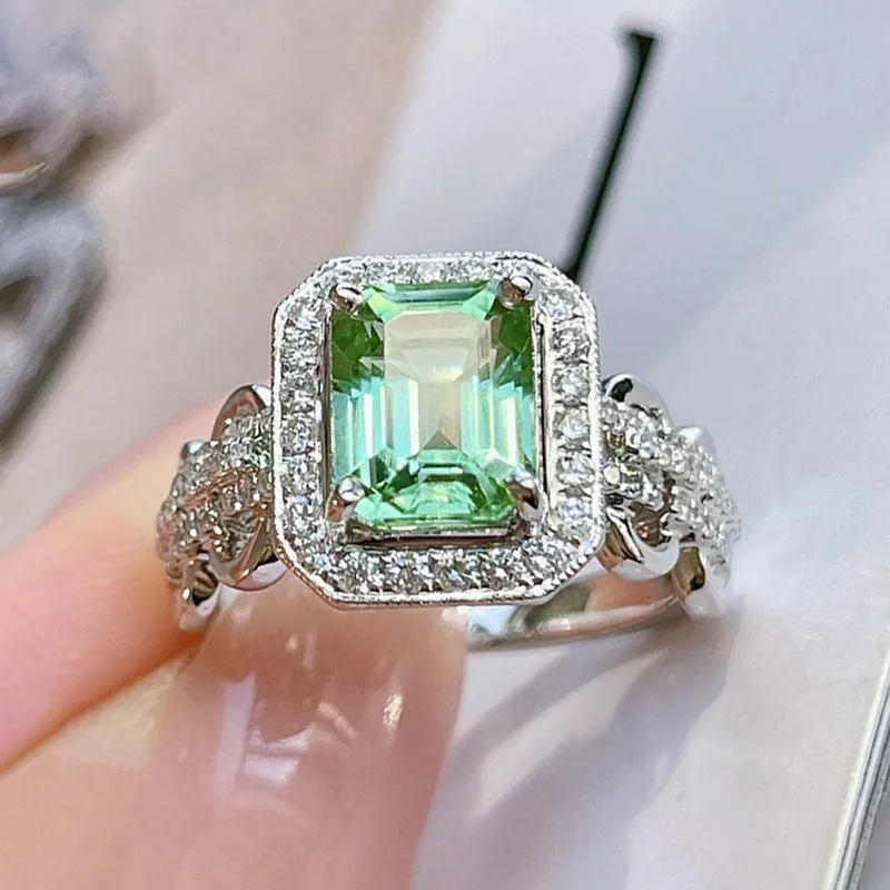Vintage Luxury Ring Lace Rectangular Ring