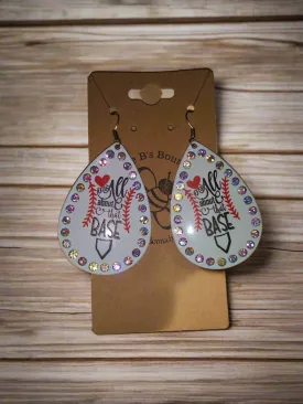 White Earrings ER2551WT