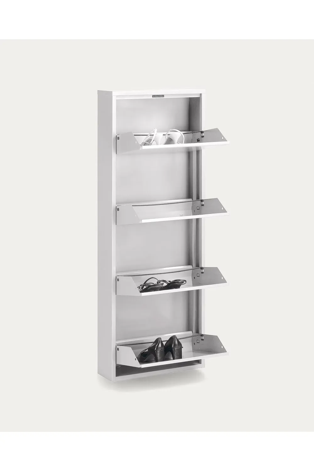 White Steel Shoe Rack | La Forma Ode
