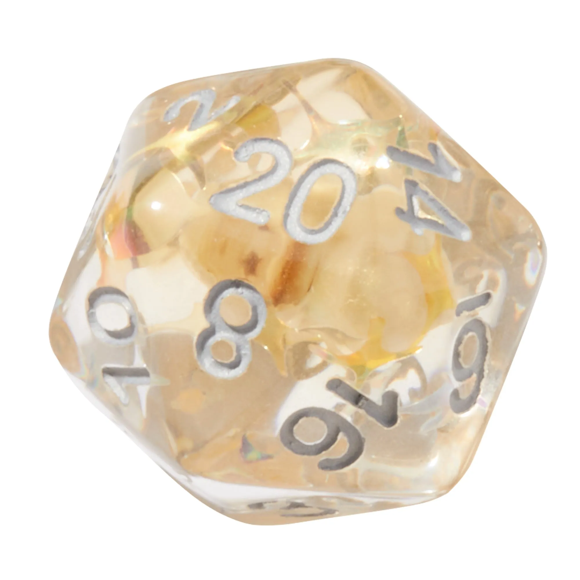 Yellow Conch Shell Resin 7pc Dice Set